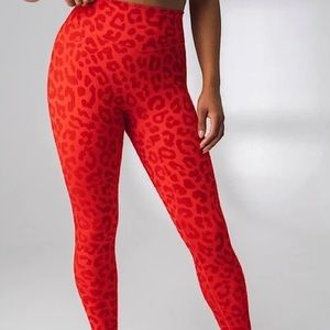 Athletica Red Cheetah Leggings